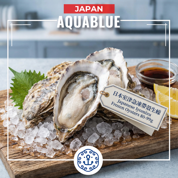 日本兵庫縣急凍帶殼生蠔 80-99g [解凍開殼即食] | Japanese Hyōgo Prefecture Frozen Oysters 80-99g