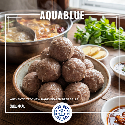 正宗潮汕手打牛丸 [需烹調] | Authentic Teochew Hand-Beaten Beef Balls [Need to be cooked]